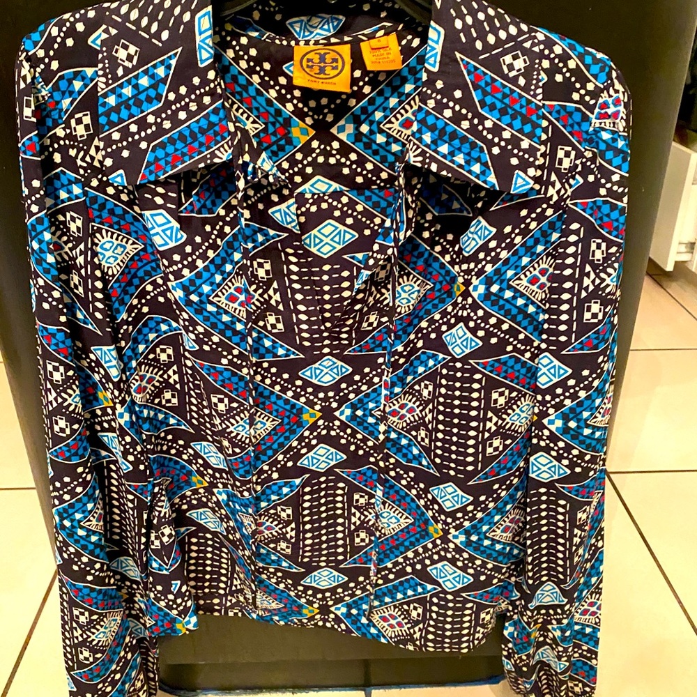 Tory burch silk tunic